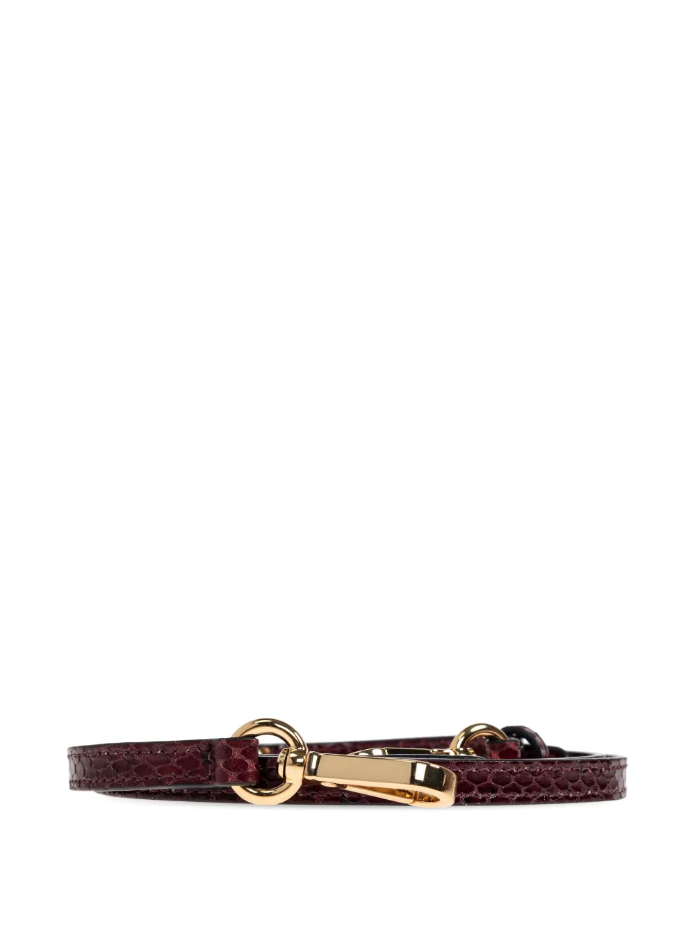 Wandler snakeskin half-moon tote bag Rood