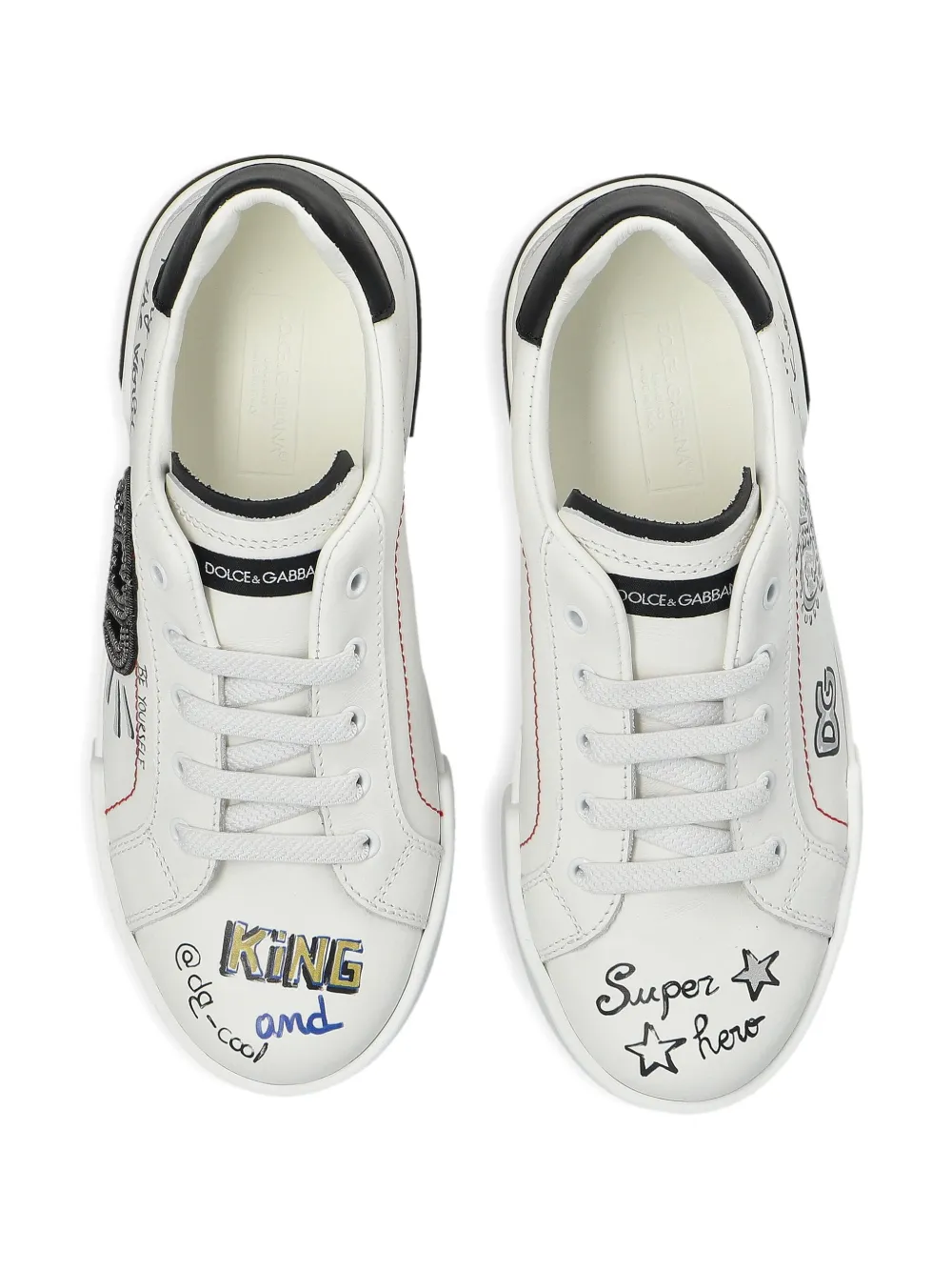 Dolce & Gabbana Kids leather sneakers White
