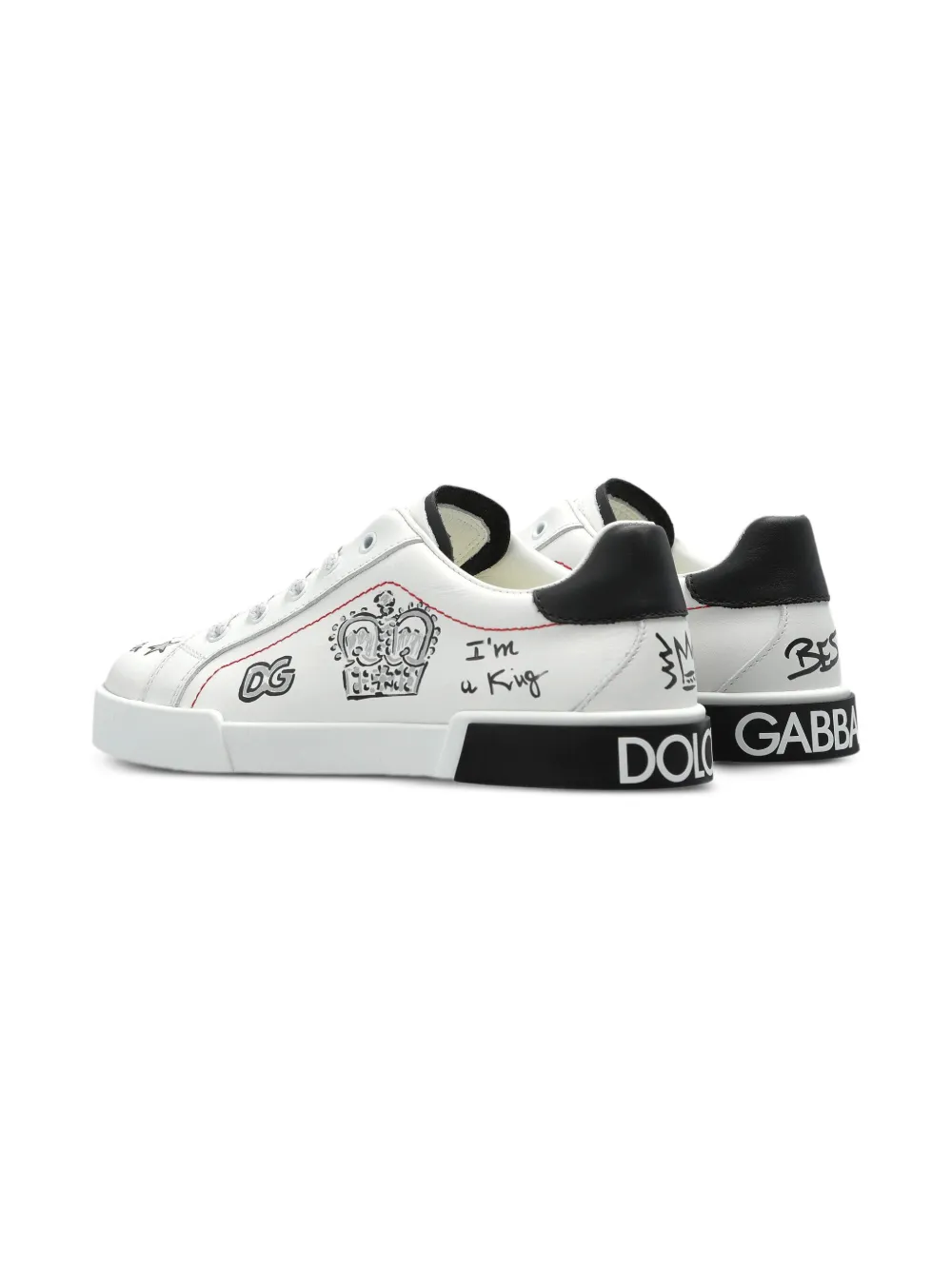 Dolce & Gabbana Kids leather sneakers White