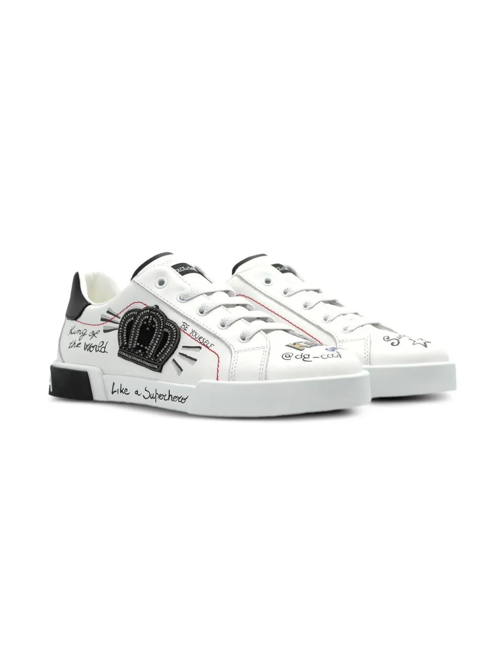 Dolce & Gabbana Kids leather sneakers White