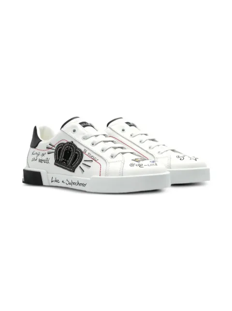 Dolce & Gabbana Kids leather sneakers