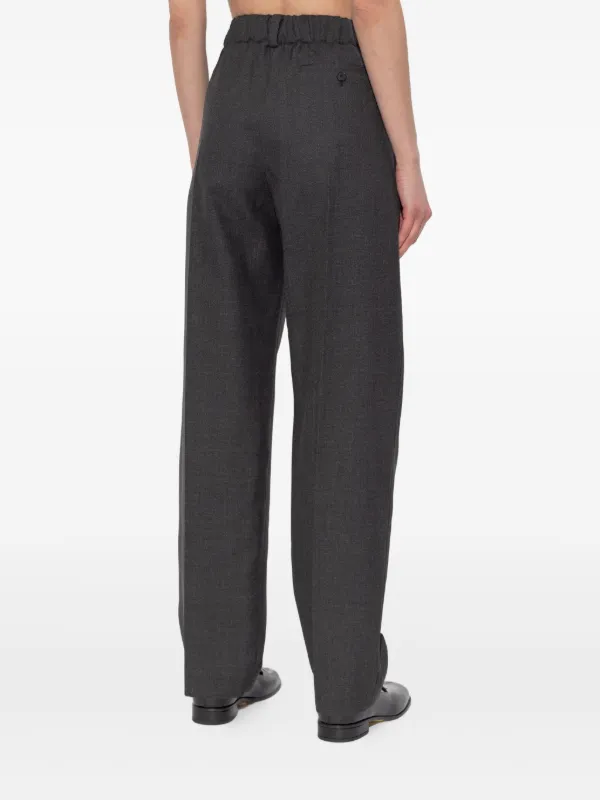 Givenchy wide-leg Pleated Tailored Trousers | Grey | FARFETCH UK
