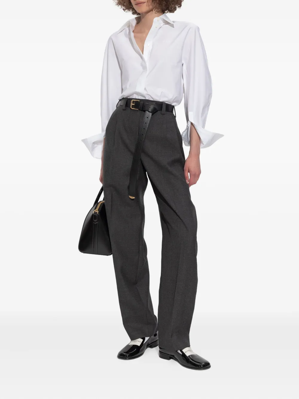 Givenchy pleated wool trousers Grijs