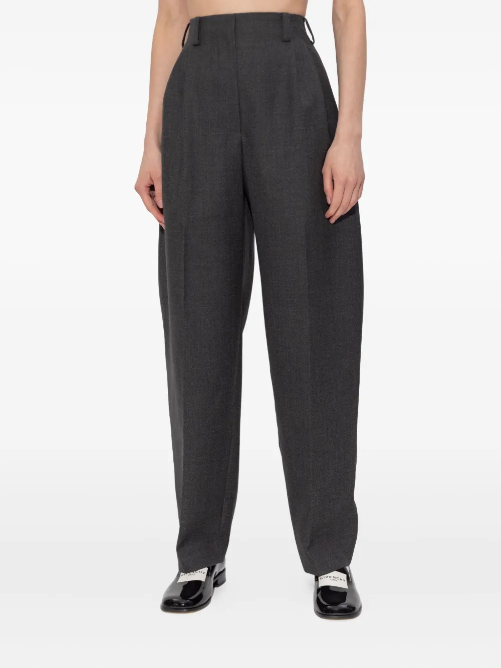 Givenchy pleated wool trousers Grijs