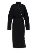 Sportmax button-fastening shirt dress - Black