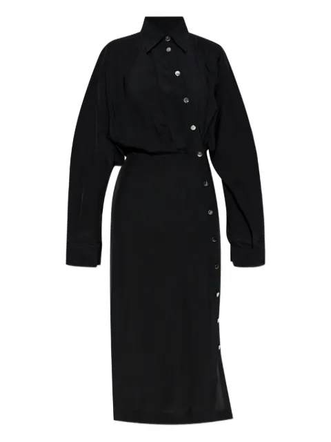 Sportmax button-fastening shirt dress