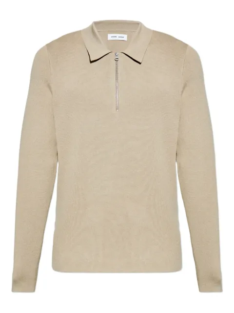 SAMSOE SAMSOE zip-neck polo shirt