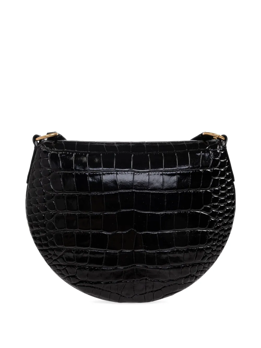 Wandler Kate crocodile-embossed shoulder bag Zwart