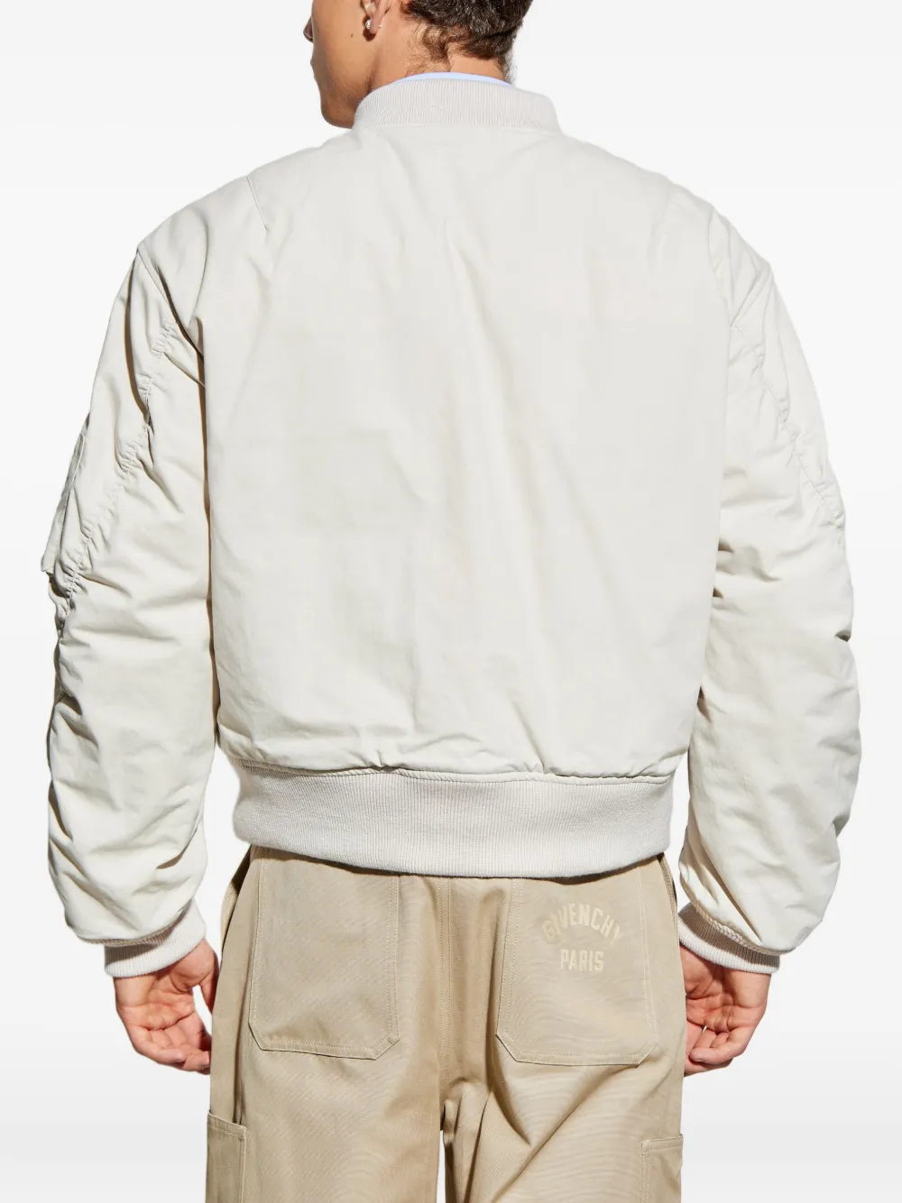 Givenchy Bomberjack met geborduurd logo Beige