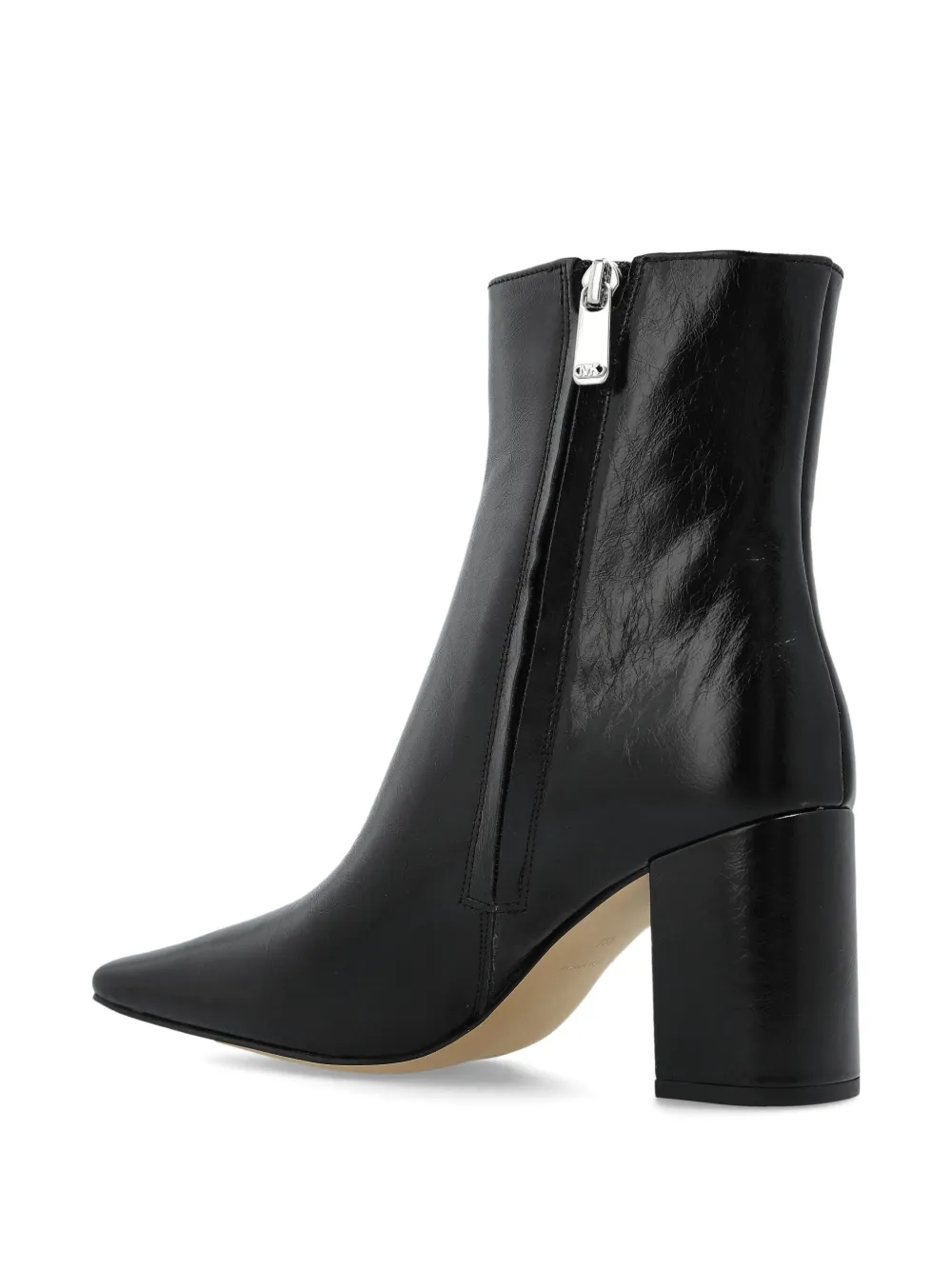 Michael Kors block-heel pointed-toe boots Black