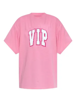 BALENCIAGA ピンク Tシャツ サイズ1 中古・古着通販】BALENCIAGA (バレンシアガ) キャンペーンロゴTシャツ
