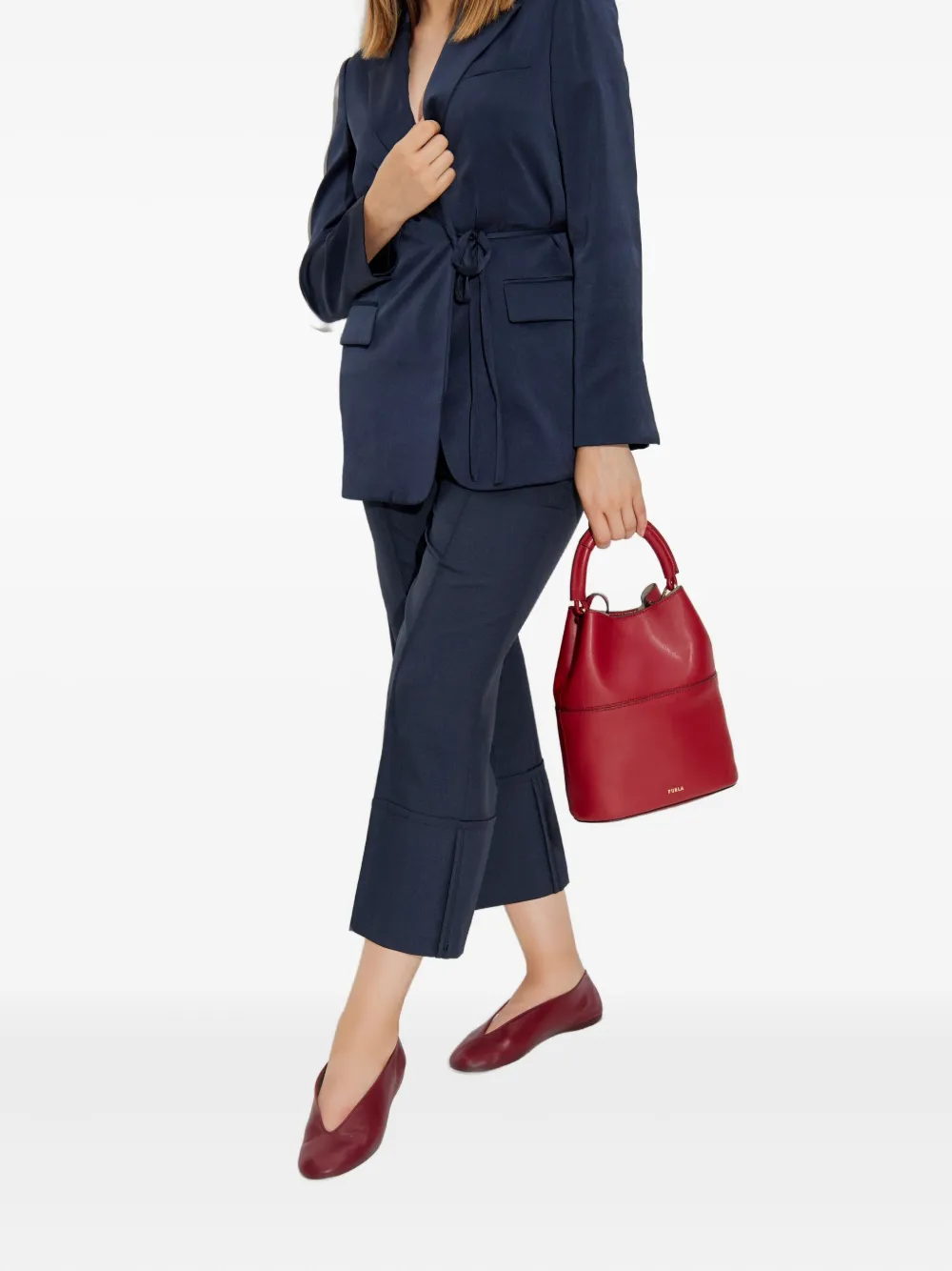 Theory notched-lapels blazer Blauw