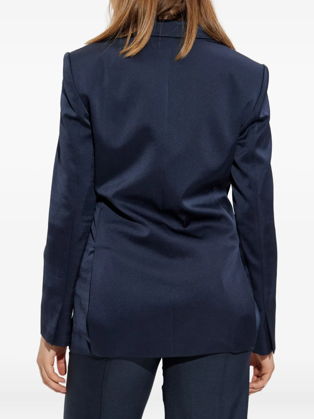 Theory notched-lapels blazer Blauw