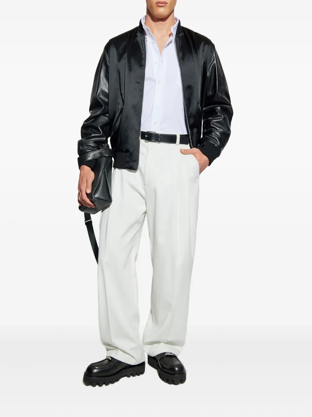 Givenchy embroidered chest-pocket shirt Wit