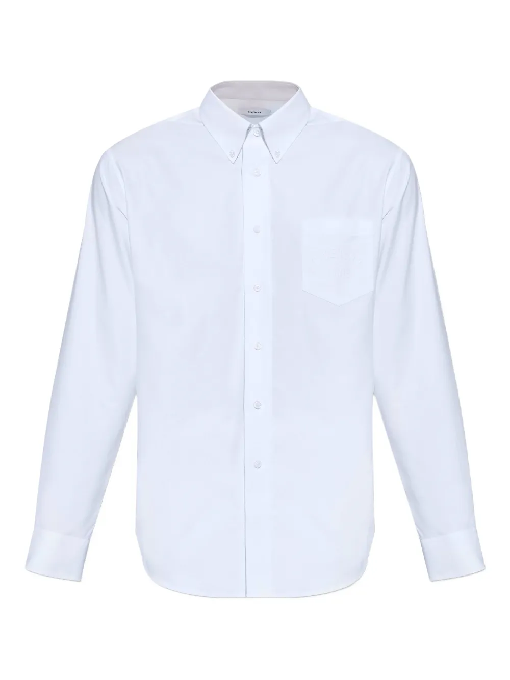Givenchy embroidered chest-pocket shirt Wit