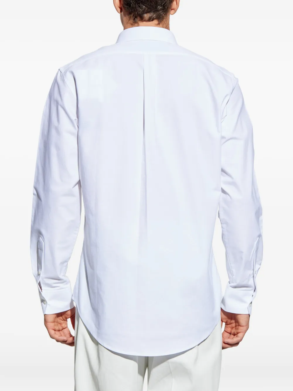 Givenchy embroidered chest-pocket shirt Wit