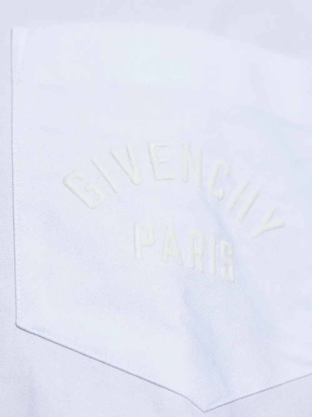 Givenchy embroidered chest-pocket shirt Wit