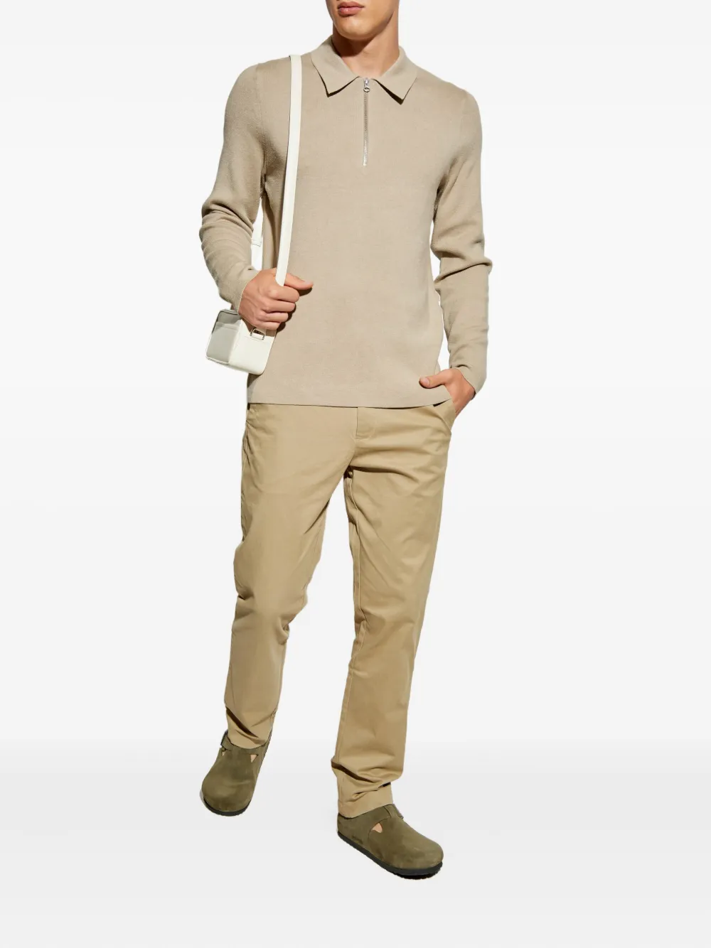 SAMSOE Katoenen broek Beige