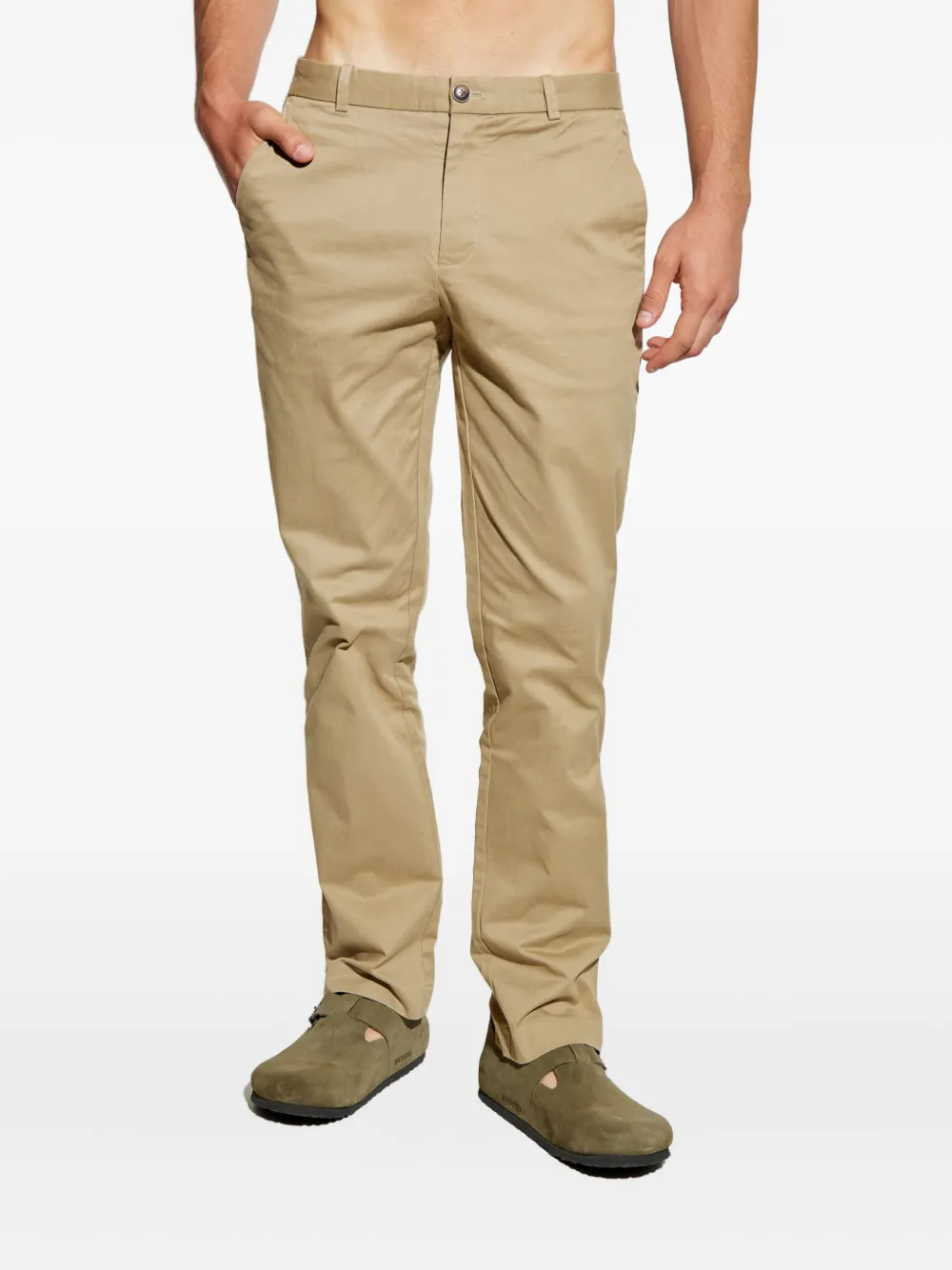 SAMSOE Katoenen broek Beige