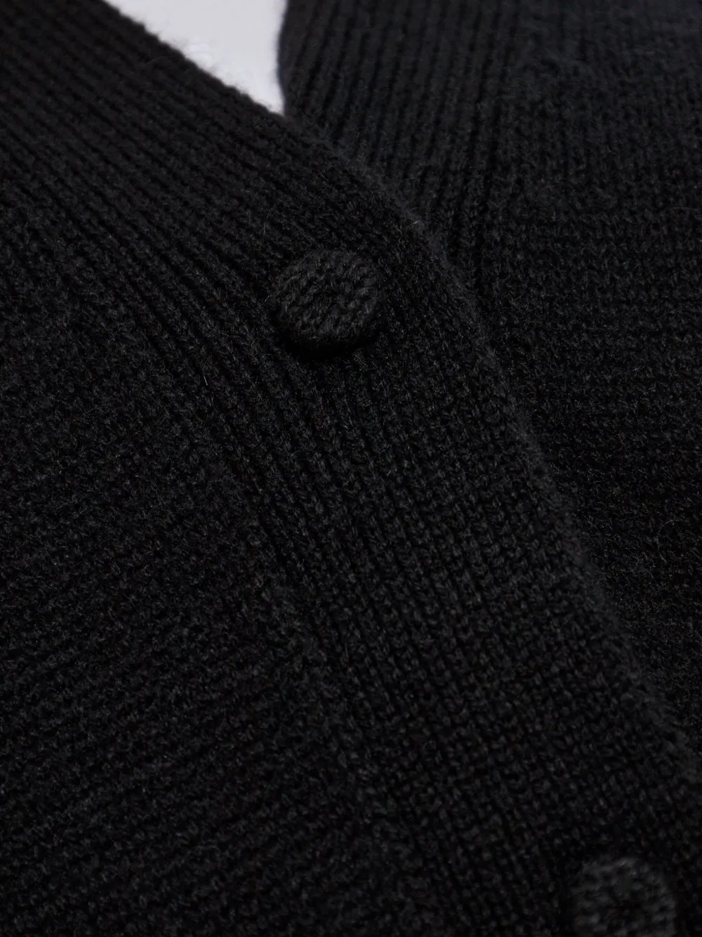 Fabiana Filippi button-front ribbed cardigan Zwart