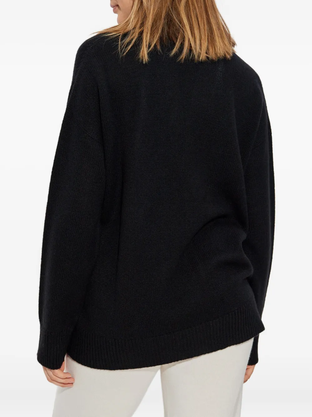 Fabiana Filippi button-front ribbed cardigan Zwart