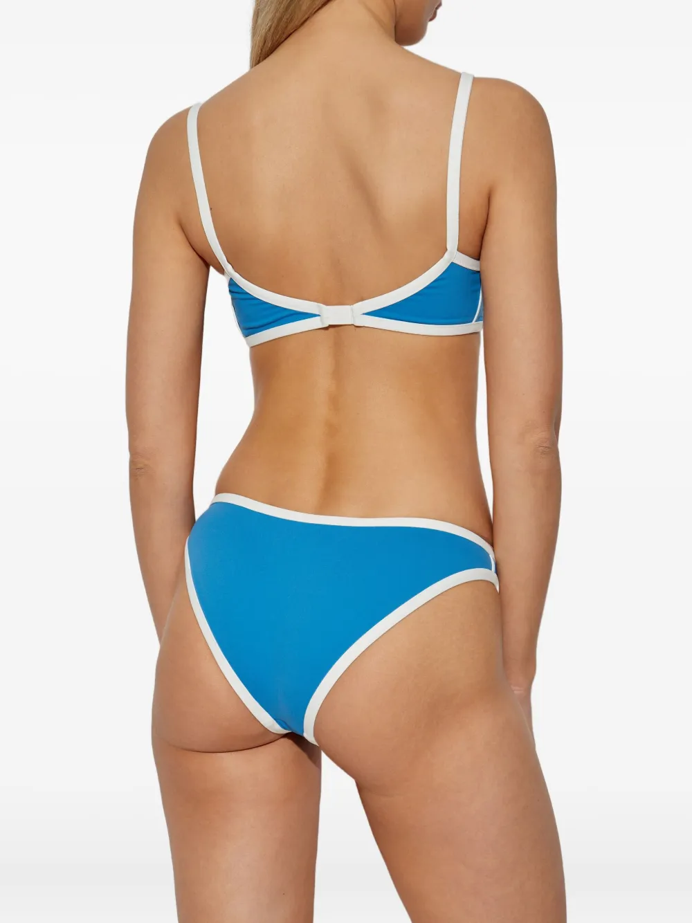 Marysia contrast-trim bikini briefs Blauw