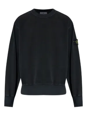 Stone Island ロゴ クルーネック スウェットシャツ | ブルー | FARFETCH JP