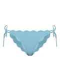 Marysia scalloped-edge bikini briefs - Blue