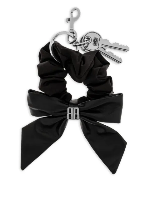 Balenciaga bow scrunchie-detail keyring