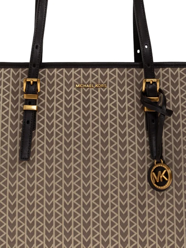 Michael Kors Large Quinn Patterned Tote Bag | Brown | FARFETCH