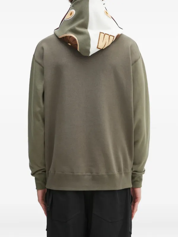 A BATHING APE® シャークパターン パーカー | グリーン | FARFETCH JP
