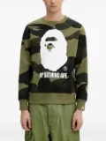 A BATHING APE® camouflage-print sweatshirt - Green