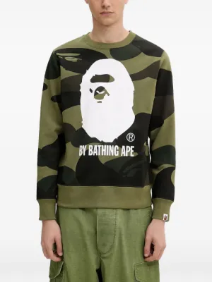 A BATHING APE® カモフラージュ スウェットシャツ | グリーン
