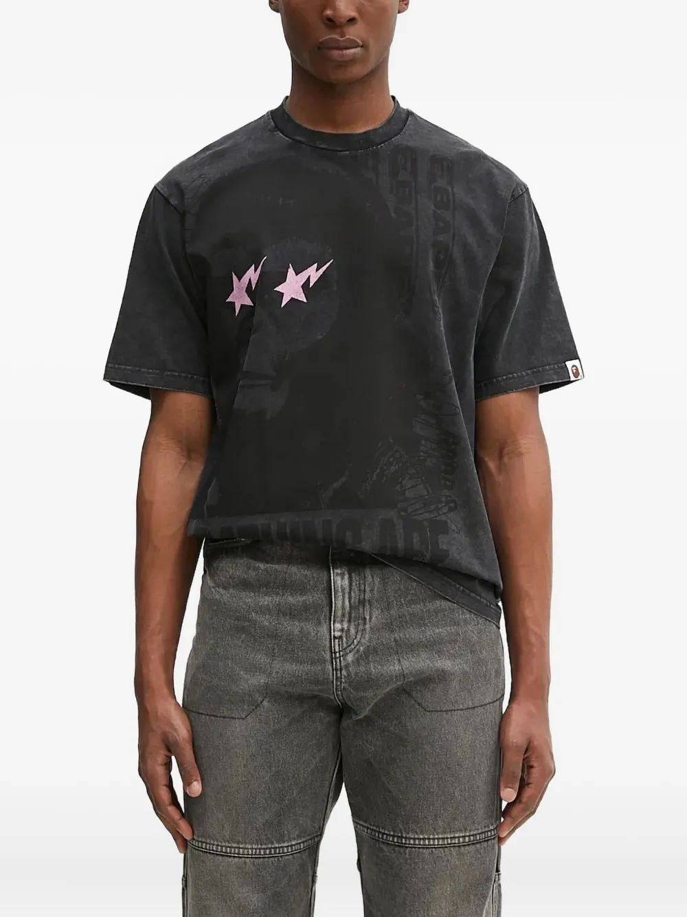 A BATHING APE Bape Sta T-shirt Zwart