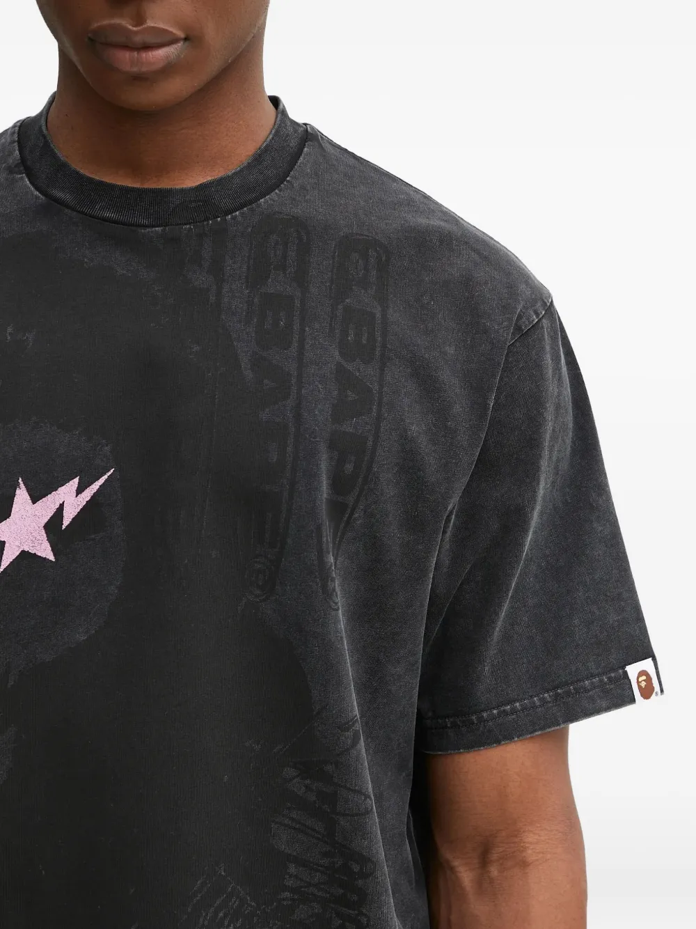 A BATHING APE Bape Sta T-shirt Zwart