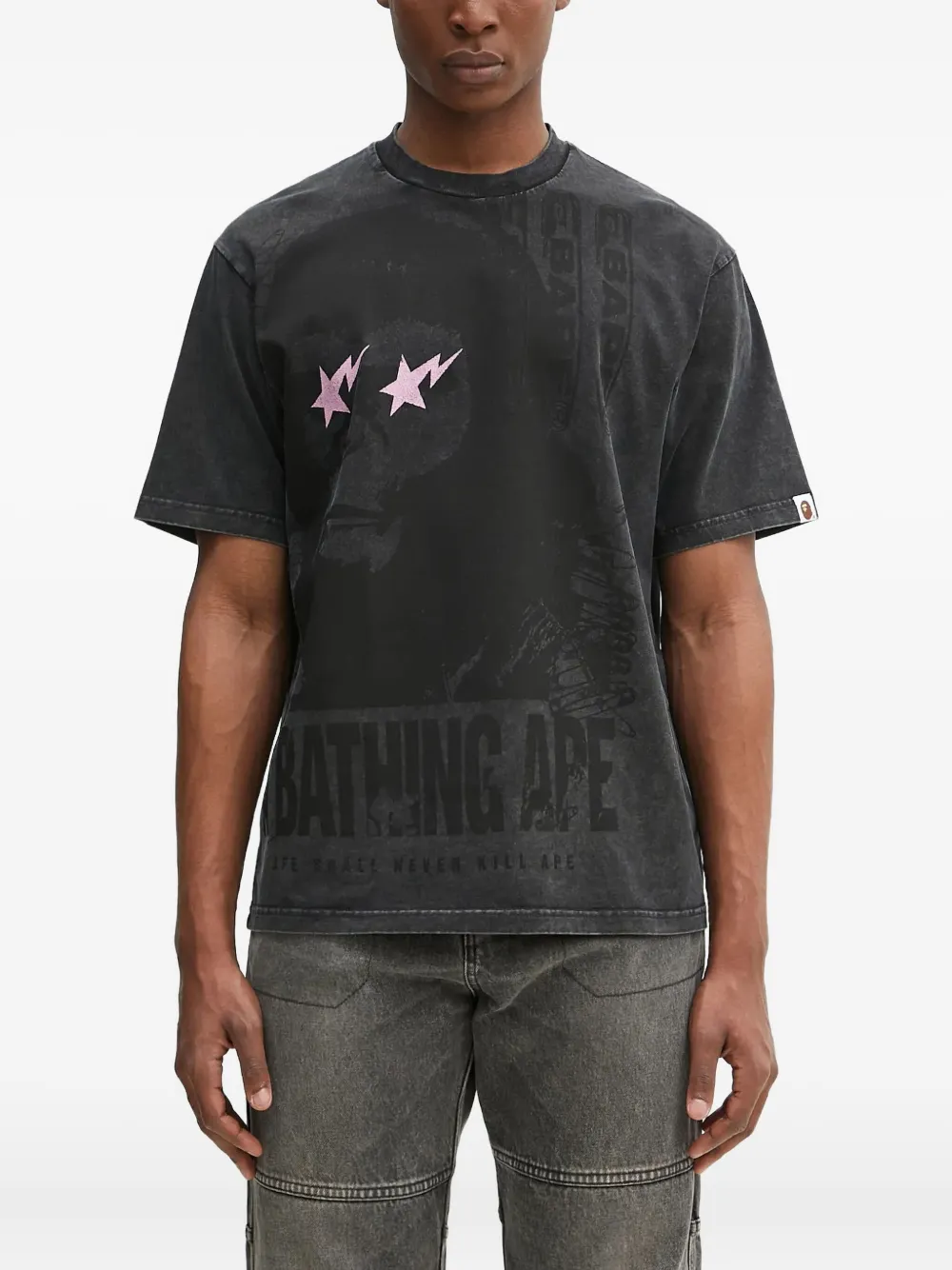 A BATHING APE Bape Sta T-shirt Zwart