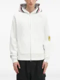 A BATHING APE® shark-motif zip-up hoodie - White