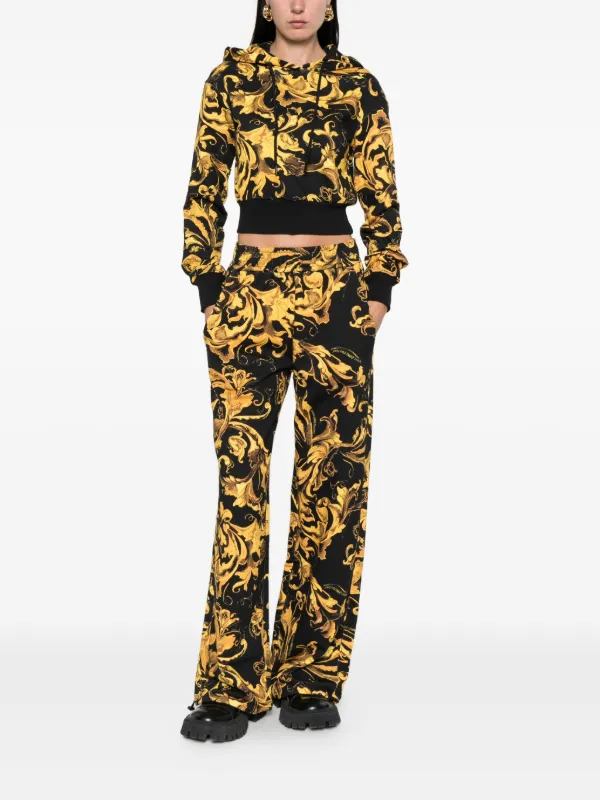 Versace Jeans Couture Barocco-print Track Pants Black FARFETCH TR