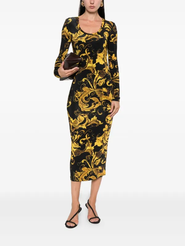 Versace Jeans Couture バロッコ ドレス | ブラック | FARFETCH JP