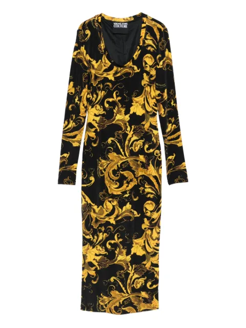 Versace Jeans Couture Barocco-print midi dress