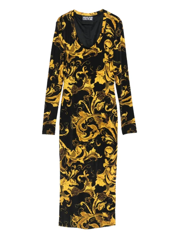 Versace Jeans Couture バロッコ ドレス | ブラック | FARFETCH JP