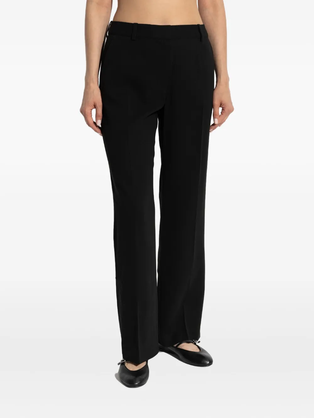 SAMSOE pocket straight trousers Zwart