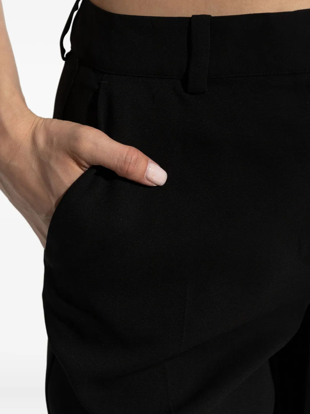 SAMSOE pocket straight trousers Zwart