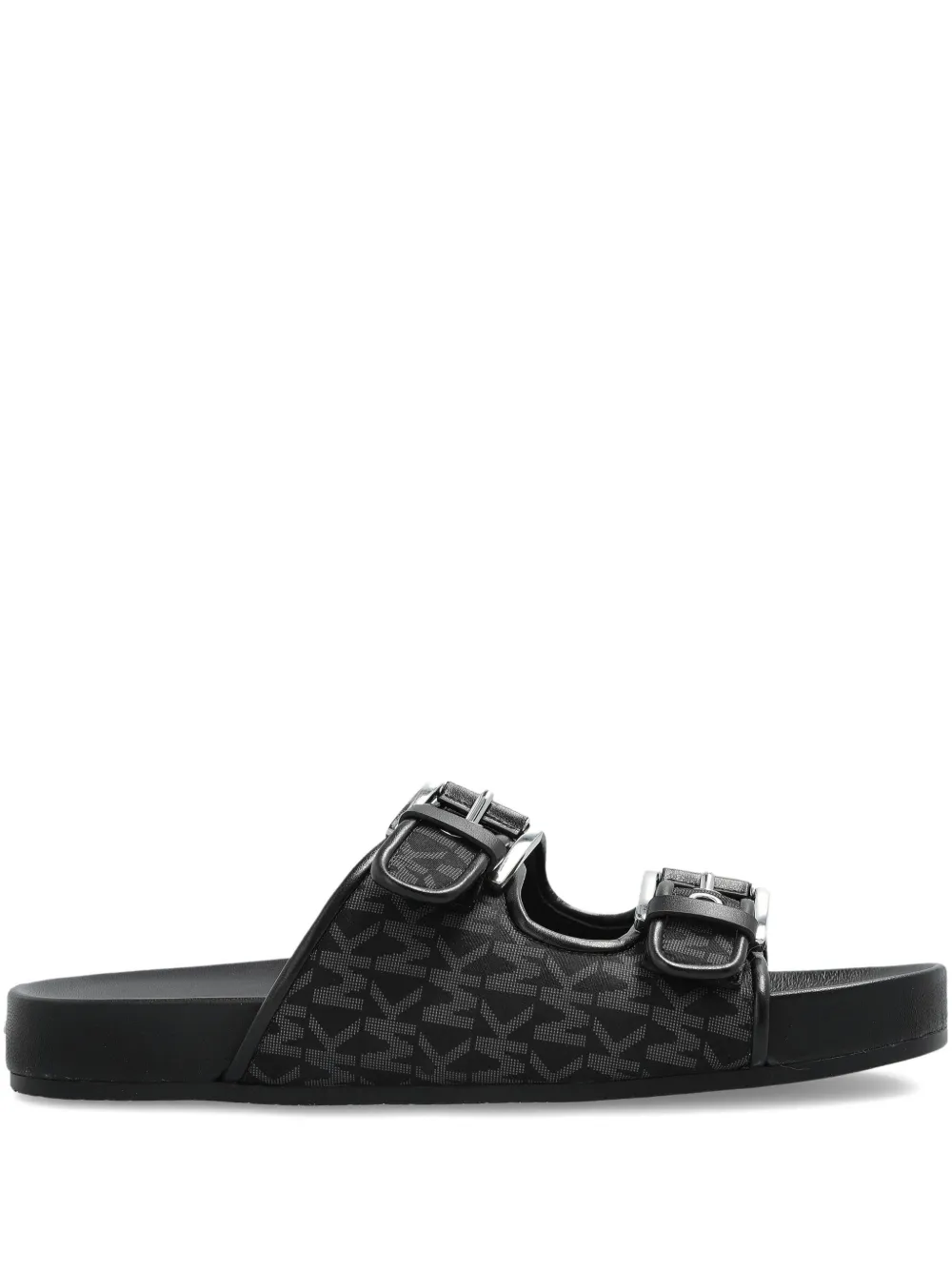 Michael Kors Byers buckle slides Black