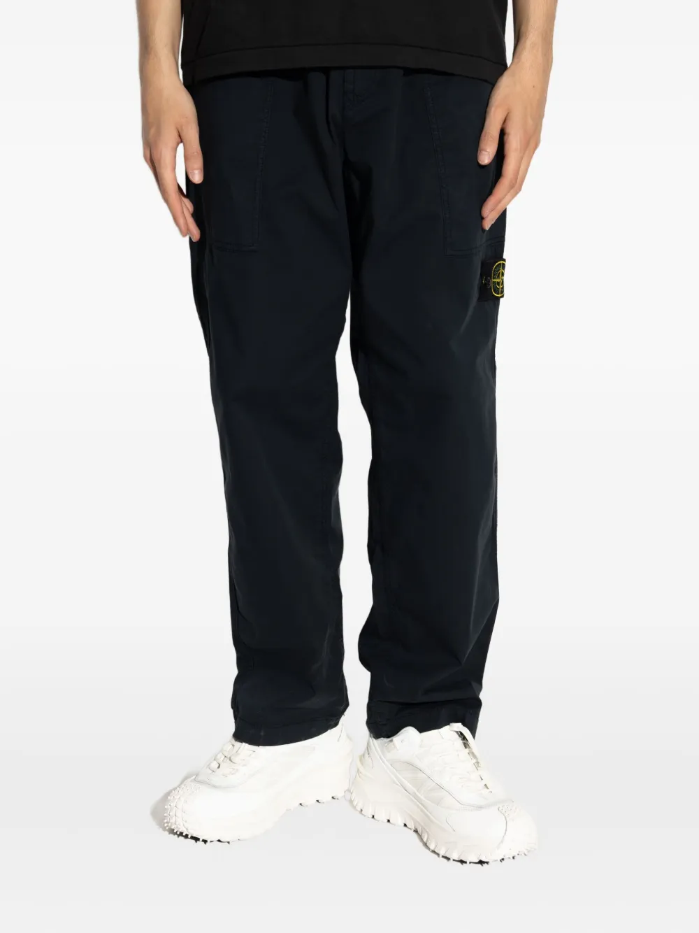 Stone Island Compass-badge cargo pants Zwart