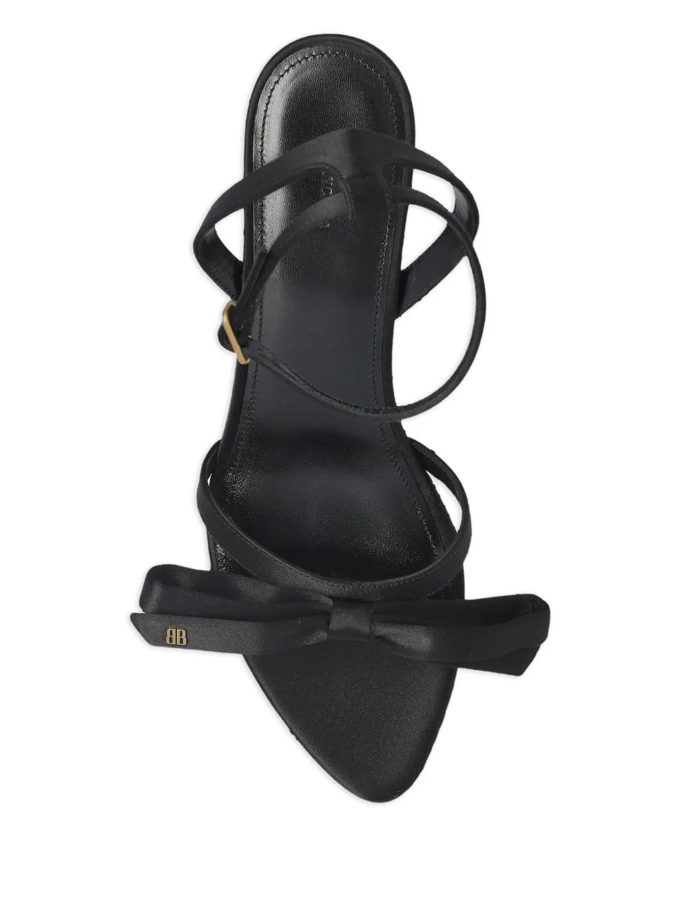 Balenciaga Sandalen met kitten hak en strik Zwart