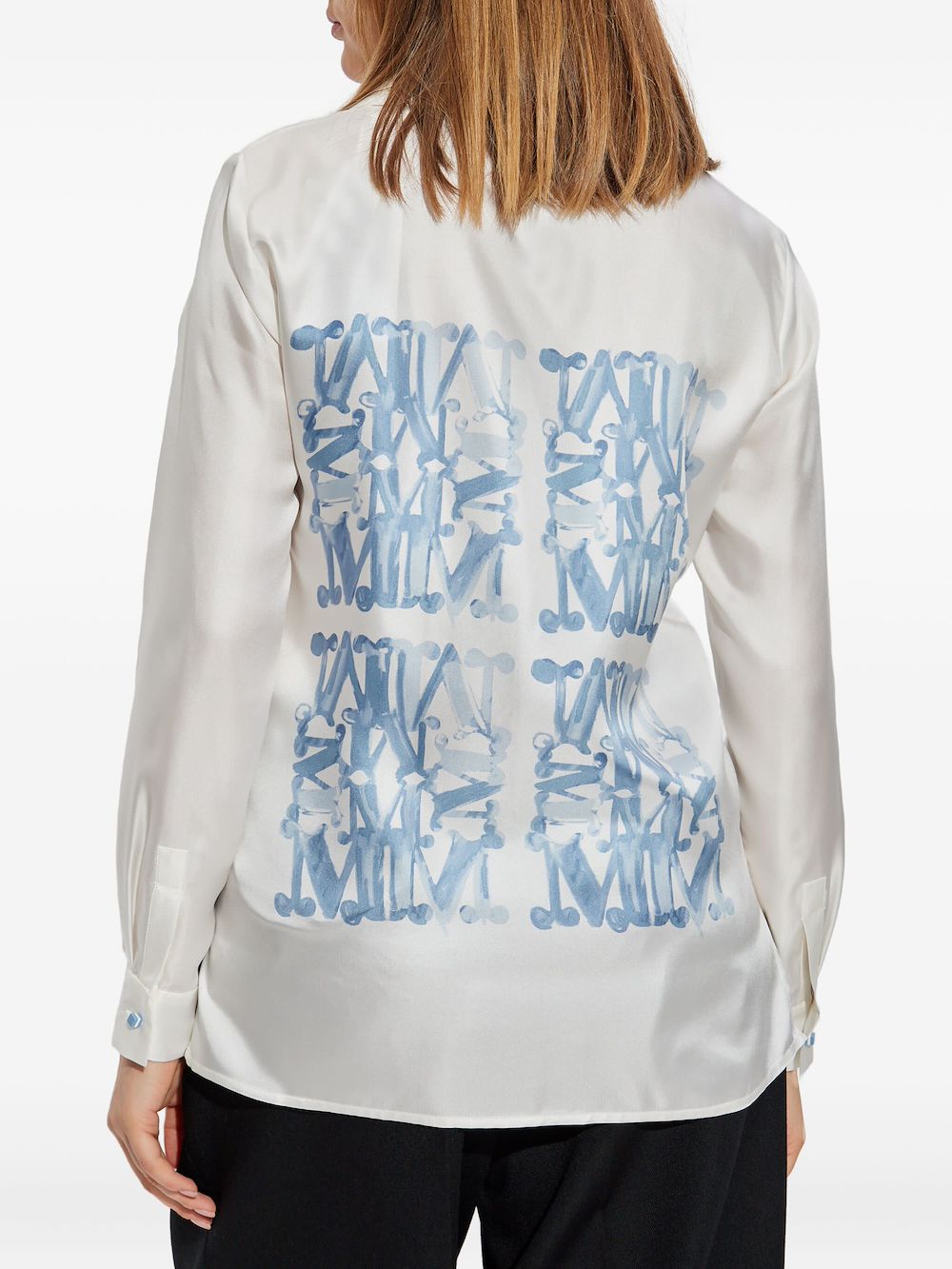 Max Mara Nabil silk shirt Wit