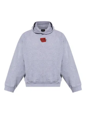 希少　バレンシアガ　パーカー　無地　ショート丈　デムナ　クロップド　16年　S 23AWBALENCIAGA ロゴ フーディ Paris Moon UpsideDown (BALENCIAGA