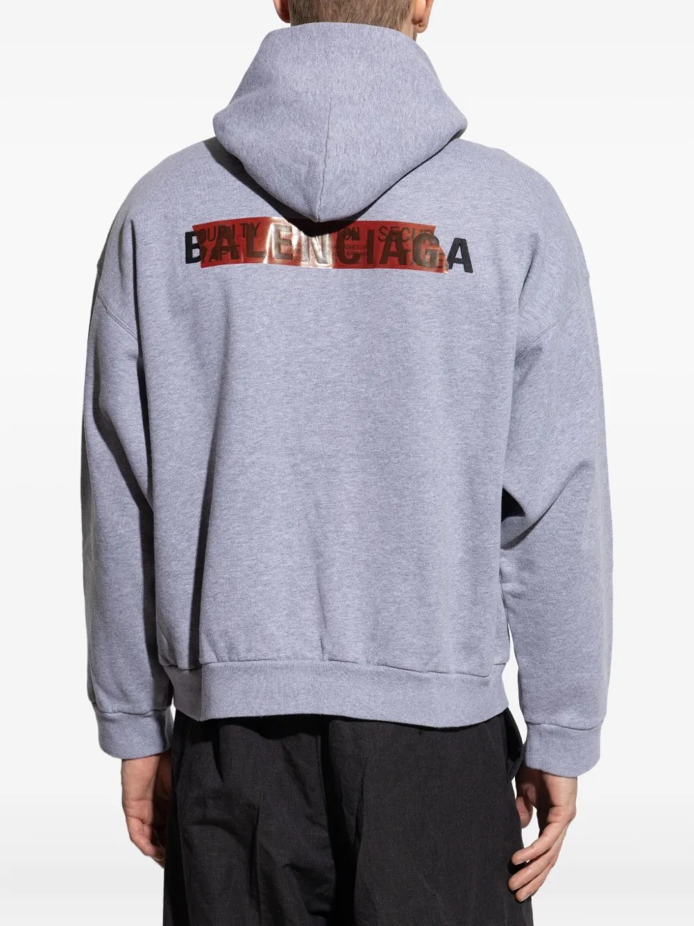 Balenciaga Hoodie met logoprint Grijs