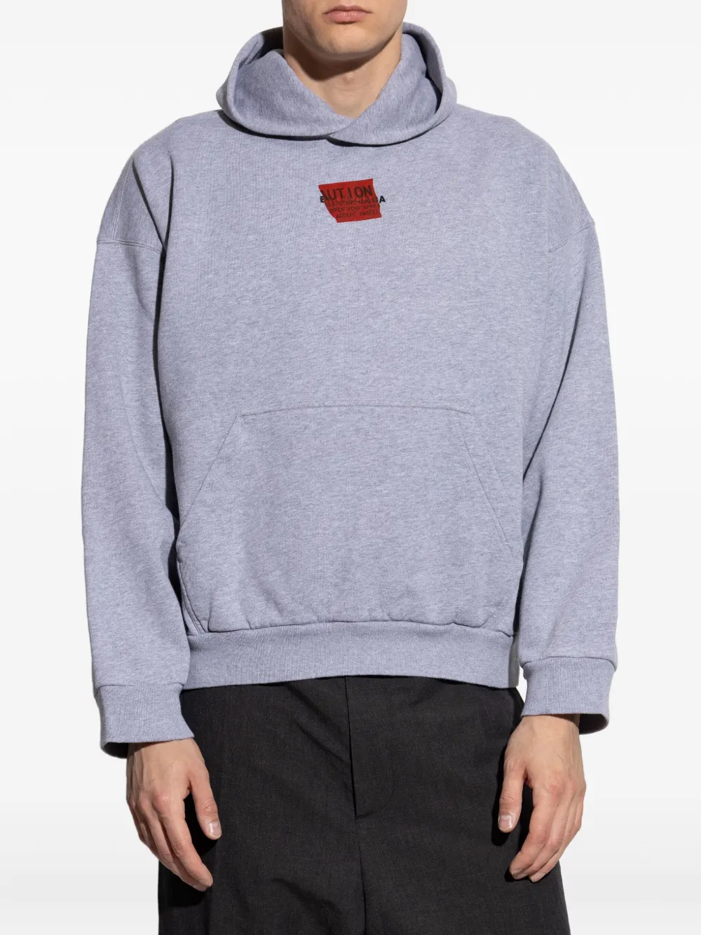 Balenciaga Hoodie met logoprint Grijs